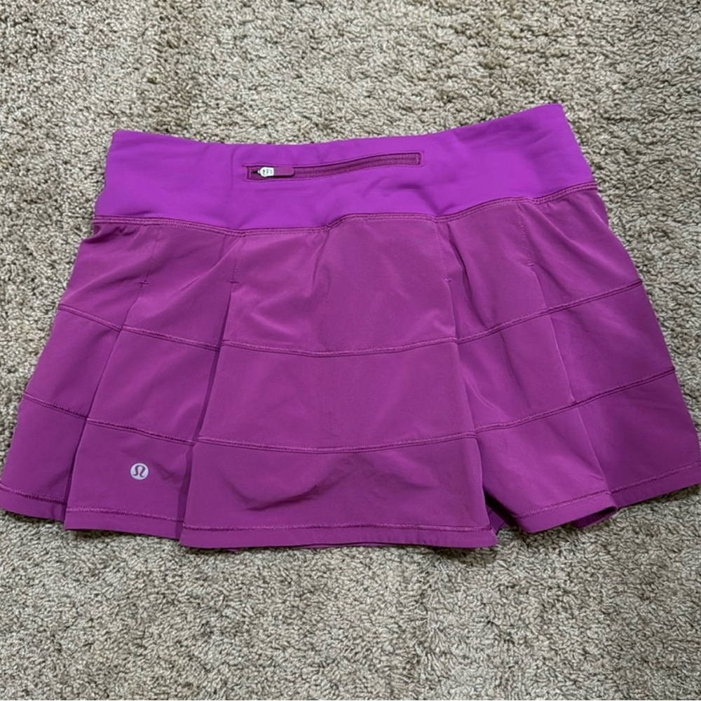 Lululemon pace rival skirt l vivid plum